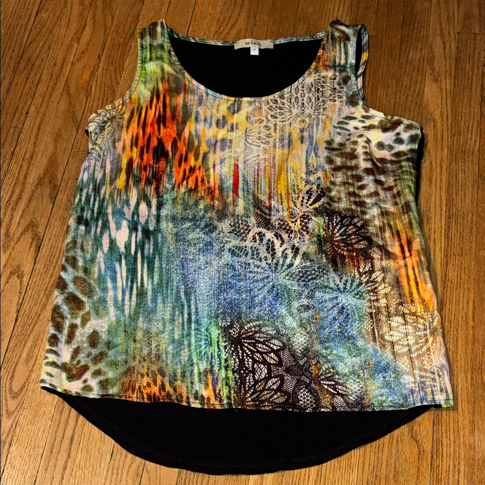 M.I.K.O Canadian Made Colorful Abstract Women's Tank Top